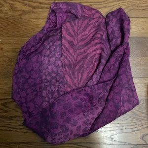 Leopard print/tiger stripe infinity scarf